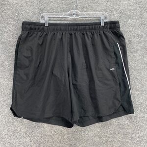 DSG Activewear Shorts Men 2XL Black High Rise Pull On Elastic Waist Breathable